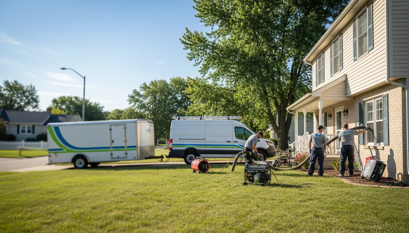Flooded Basement Restoration And Cleanup With Repair in Toledo, IL near me